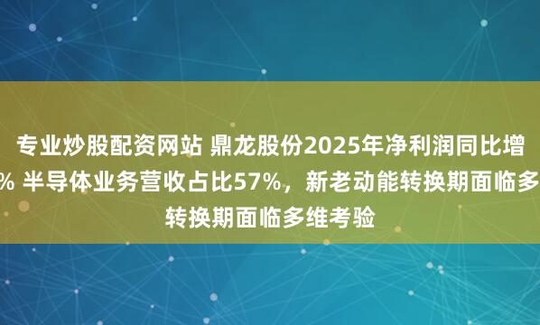 专业炒股配资网站 鼎龙股份2025年净利润同比增38.32% 半导体业务营收占比57%，新老动能转换期面临多维考验